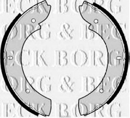 BORG & BECK BBS6180 Комплект гальмівних колодок