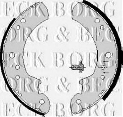 BORG & BECK BBS6191 Комплект гальмівних колодок