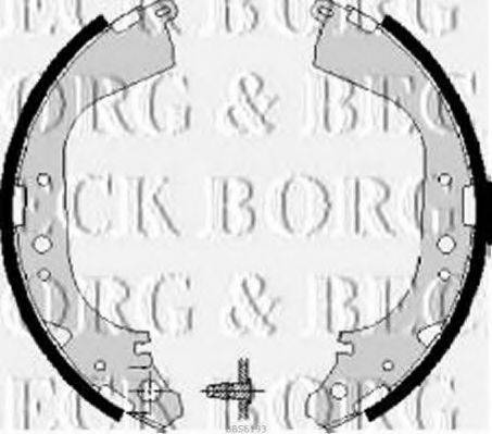 BORG & BECK BBS6193 Комплект гальмівних колодок