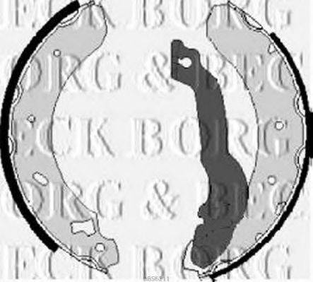 BORG & BECK BBS6211 Комплект гальмівних колодок