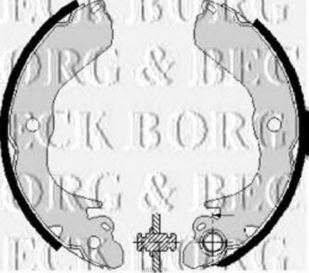 BORG & BECK BBS6228 Комплект гальмівних колодок