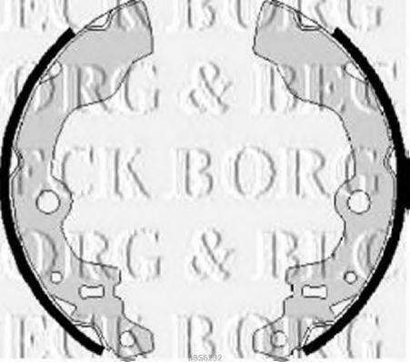 BORG & BECK BBS6232 Комплект гальмівних колодок