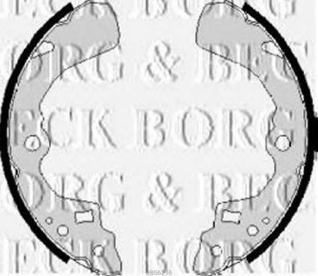 BORG & BECK BBS6236 Комплект гальмівних колодок
