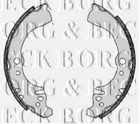 BORG & BECK BBS6298 Комплект гальмівних колодок