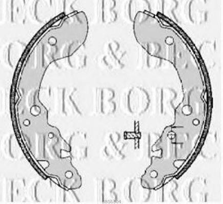 BORG & BECK BBS6304 Комплект гальмівних колодок