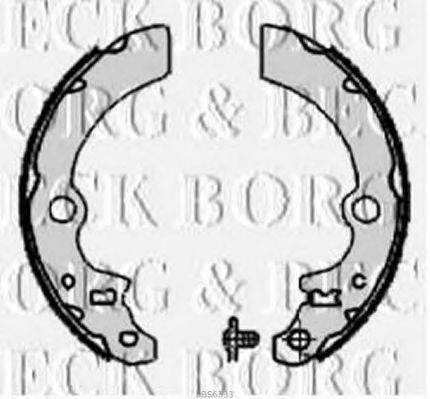 BORG & BECK BBS6333 Комплект гальмівних колодок