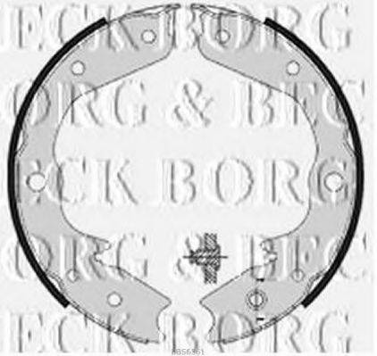 BORG & BECK BBS6361 Комплект гальмівних колодок
