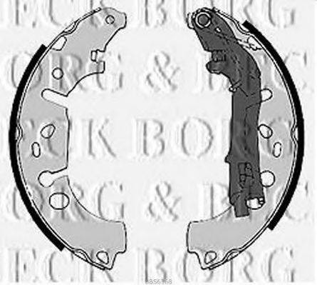 BORG & BECK BBS6368 Комплект гальмівних колодок