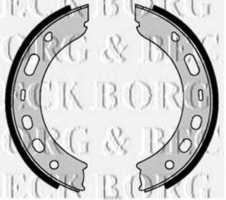 BORG & BECK BBS6392 Комплект гальмівних колодок