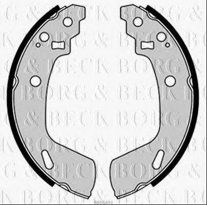 BORG & BECK BBS6491 Комплект гальмівних колодок