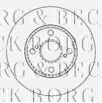 BORG & BECK BBD4503 гальмівний диск