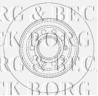 BORG & BECK BBD4507 гальмівний диск