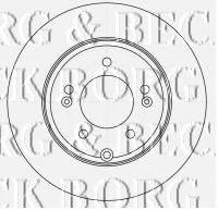 BORG & BECK BBD4525 гальмівний диск