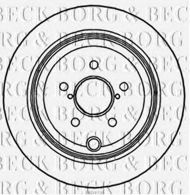 BORG & BECK BBD4756 гальмівний диск