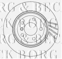 BORG & BECK BBD5136 гальмівний диск