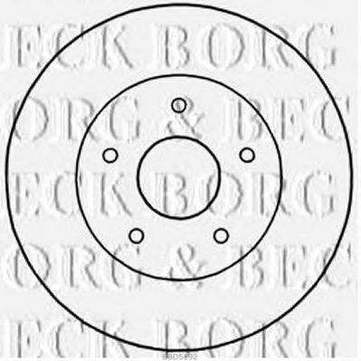 BORG & BECK BBD5192 гальмівний диск