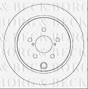 BORG & BECK BBD5345 гальмівний диск