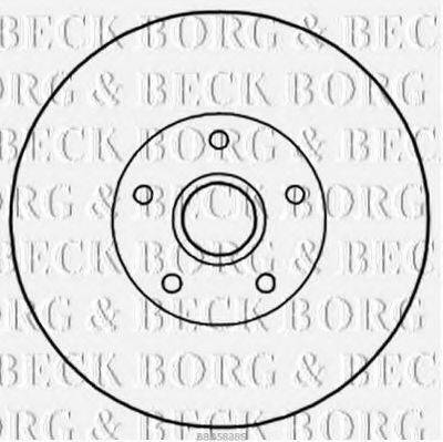 BORG & BECK BBD5838S гальмівний диск