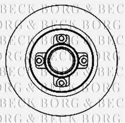 BORG & BECK BBD5842S гальмівний диск