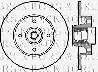 BORG & BECK BBD5896S гальмівний диск
