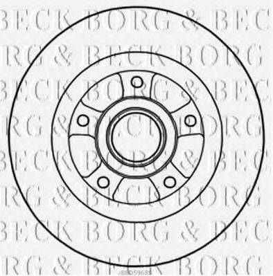 BORG & BECK BBD5968S гальмівний диск