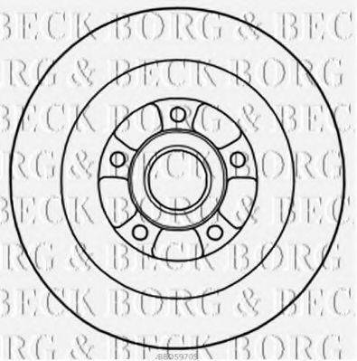 BORG & BECK BBD5970S гальмівний диск