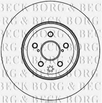 BORG & BECK BBD5973S гальмівний диск