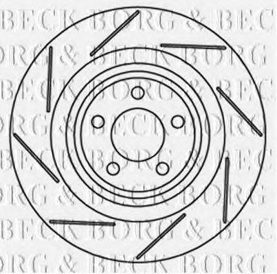 BORG & BECK BBD6007S гальмівний диск