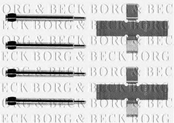 BORG & BECK BBK1002 Комплектуючі, колодки дискового гальма