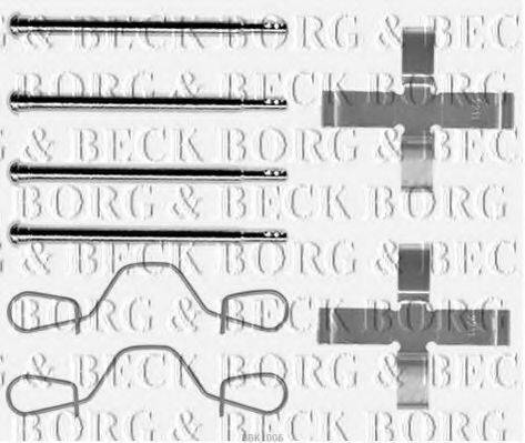 BORG & BECK BBK1006 Комплектуючі, колодки дискового гальма