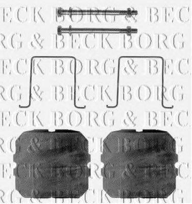 BORG & BECK BBK1017 Комплектуючі, колодки дискового гальма
