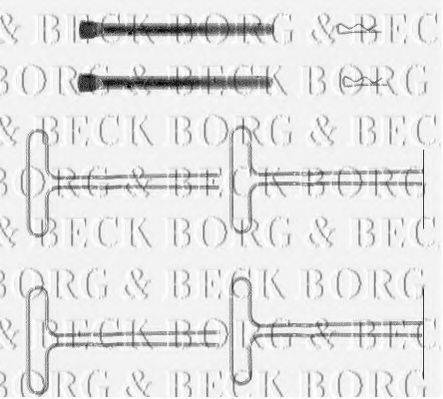 BORG & BECK BBK1018 Комплектуючі, колодки дискового гальма