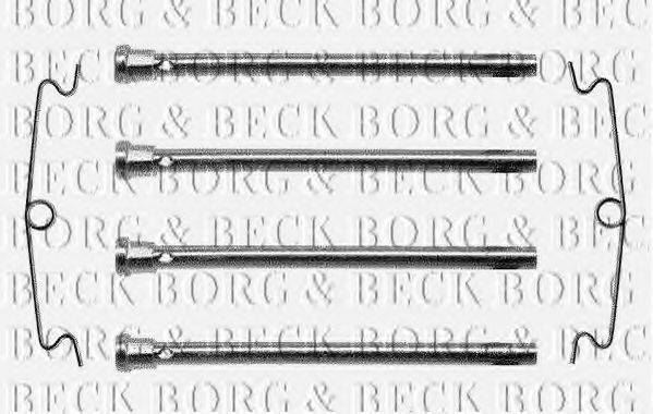 BORG & BECK BBK1024 Комплектуючі, колодки дискового гальма