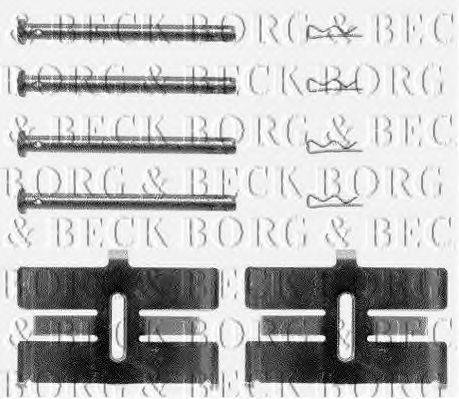 BORG & BECK BBK1025 Комплектуючі, колодки дискового гальма