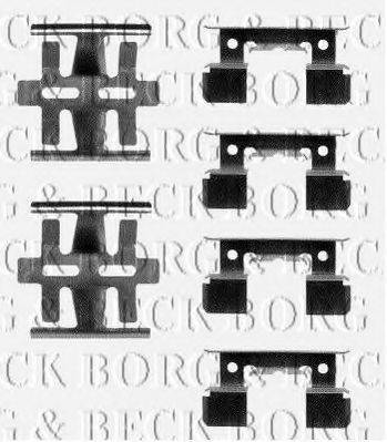 BORG & BECK BBK1059 Комплектуючі, колодки дискового гальма