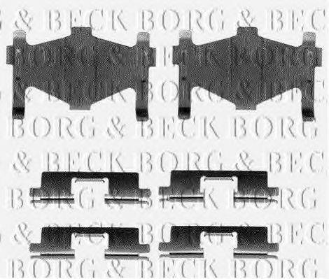 BORG & BECK BBK1060 Комплектуючі, колодки дискового гальма