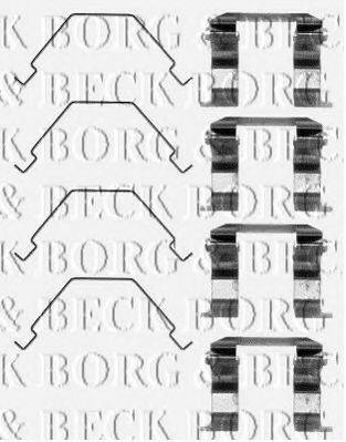 BORG & BECK BBK1083 Комплектуючі, колодки дискового гальма