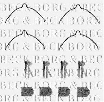 BORG & BECK BBK1084 Комплектуючі, колодки дискового гальма