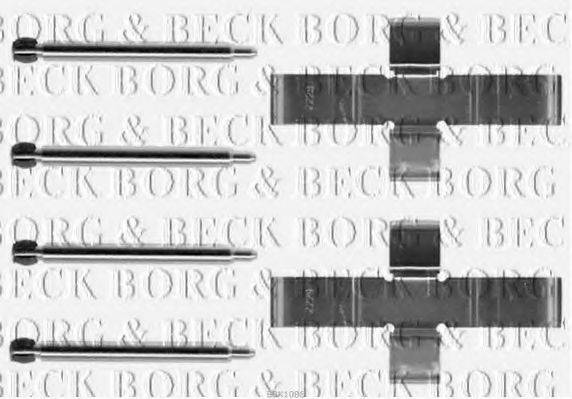 BORG & BECK BBK1086 Комплектуючі, колодки дискового гальма
