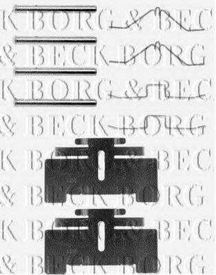 BORG & BECK BBK1093 Комплектуючі, колодки дискового гальма