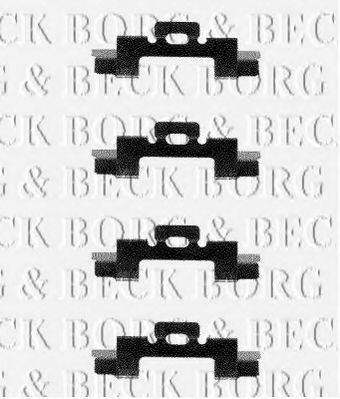 BORG & BECK BBK1103 Комплектуючі, колодки дискового гальма