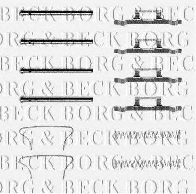 BORG & BECK BBK1104 Комплектуючі, колодки дискового гальма