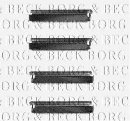 BORG & BECK BBK1106 Комплектуючі, колодки дискового гальма