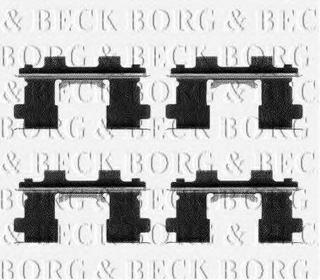 BORG & BECK BBK1114 Комплектуючі, колодки дискового гальма