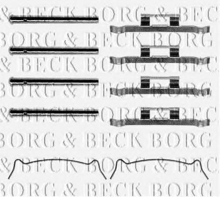 BORG & BECK BBK1115 Комплектуючі, колодки дискового гальма