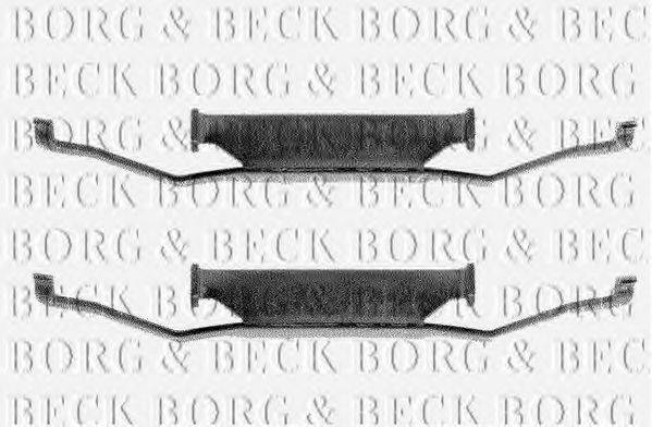 BORG & BECK BBK1127 Комплектуючі, колодки дискового гальма