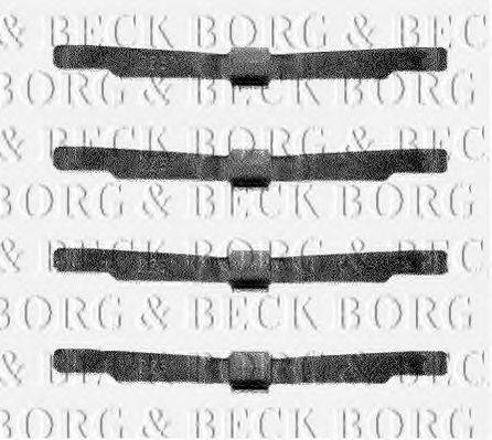 BORG & BECK BBK1128 Комплектуючі, колодки дискового гальма