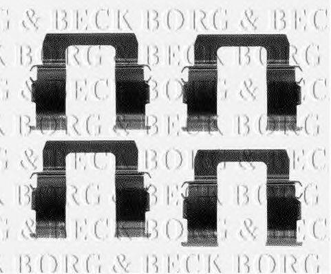 BORG & BECK BBK1147 Комплектуючі, колодки дискового гальма