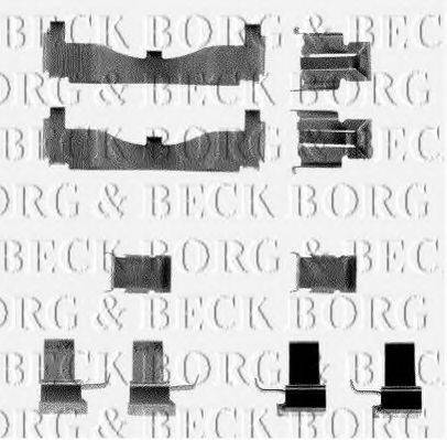 BORG & BECK BBK1159 Комплектуючі, колодки дискового гальма
