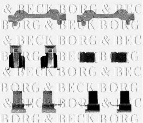 BORG & BECK BBK1161 Комплектуючі, колодки дискового гальма